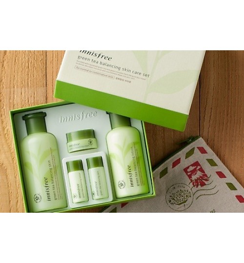 悦诗风吟绿茶爽肤水乳液护肤套装